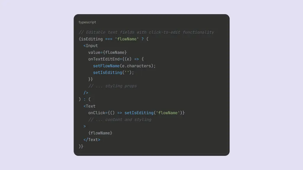 Code snippet