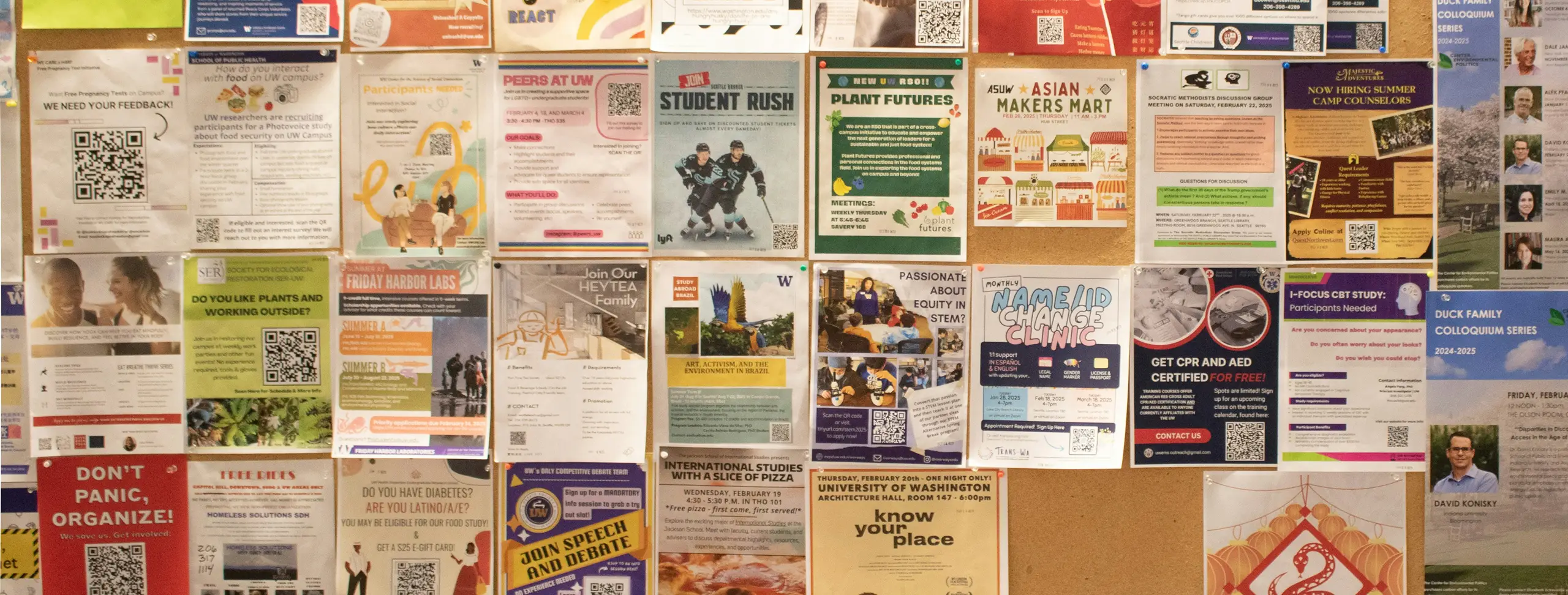 Bunch of notes on pinboard